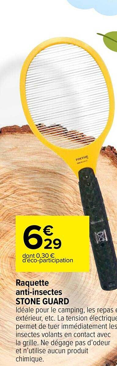 raquette anti-insectes stone guard