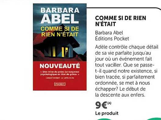 BARBARA ABEL COMME SI DE RIEN N'ÉTAIT