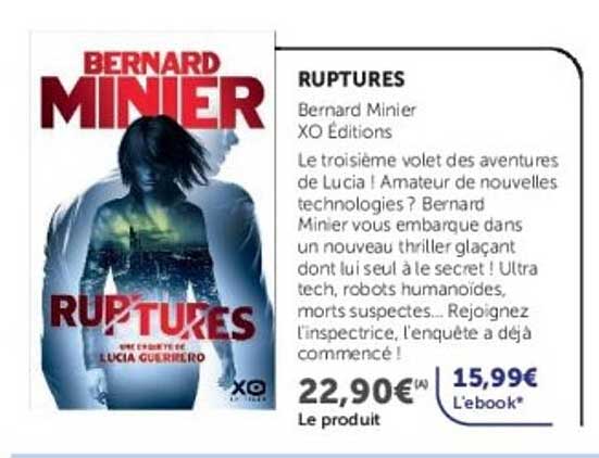 Bernard Minier RUPTURES