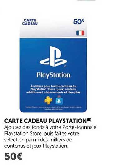CARTE CADEAU PLAYSTATION®