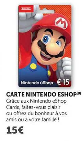 CARTE NINTENDO eSHOP