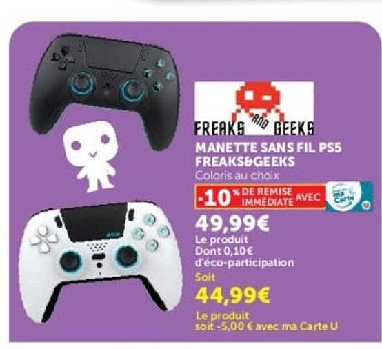 Freaks & Geeks MANETTE SANS FIL PS5 FREAKS&GEEKS