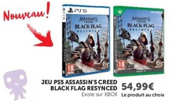 JEU PS5 ASSASSIN'S CREED BLACK FLAG RESYNCED