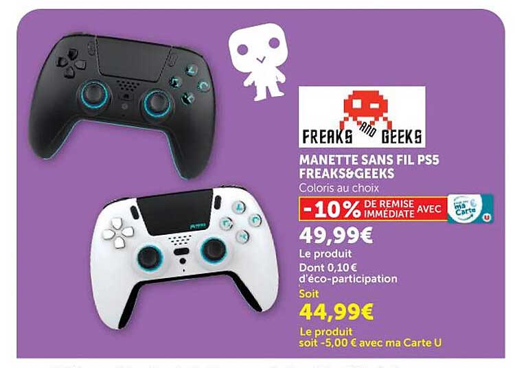 MANETTE SANS FIL PS5 FREAKS&GEEKS