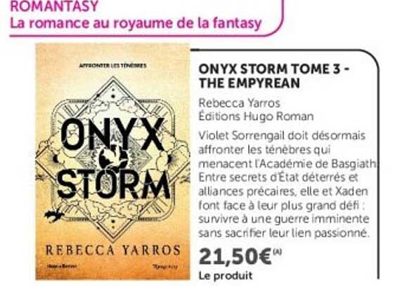 ONYX STORM TOME 3 - THE EMPYREAN