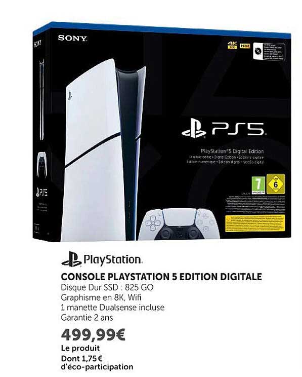 PlayStation CONSOLE PLAYSTATION 5 EDITION DIGITALE