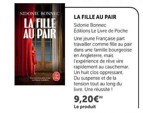 Sidonie Bonnec La Fille au Pair