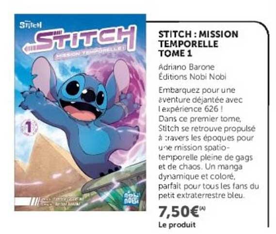 STITCH : MISSION TEMPORELLE TOME 1
