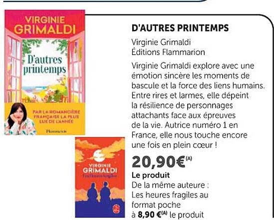 Virginie Grimaldi D'autres printemps