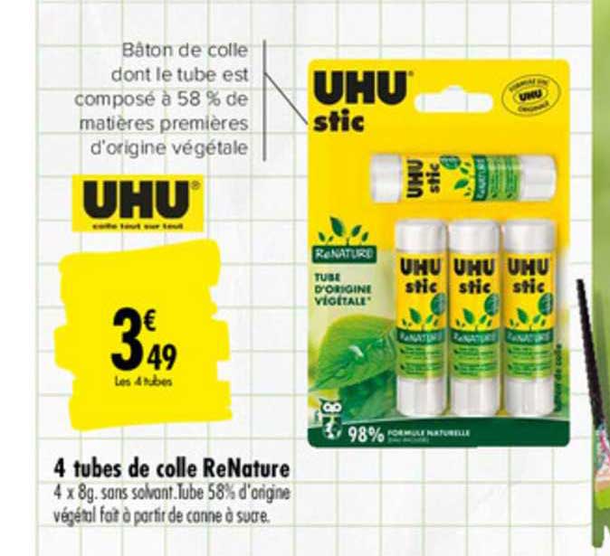 4 Tubes De Colle Renature Uhu