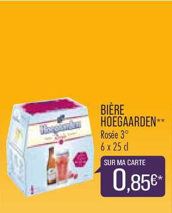 6 Bière Rosée Hoegaarden