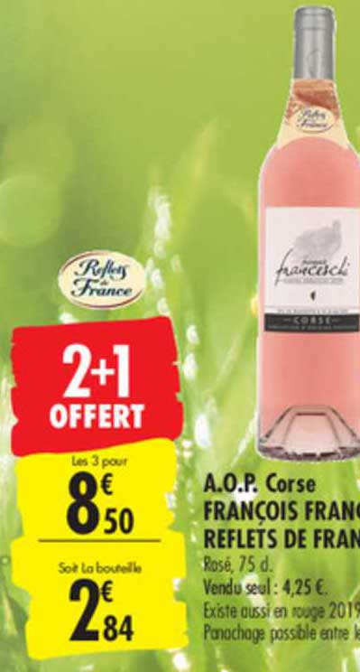 a.o.p. corse françois franceschi reflets de france 2+1 offert