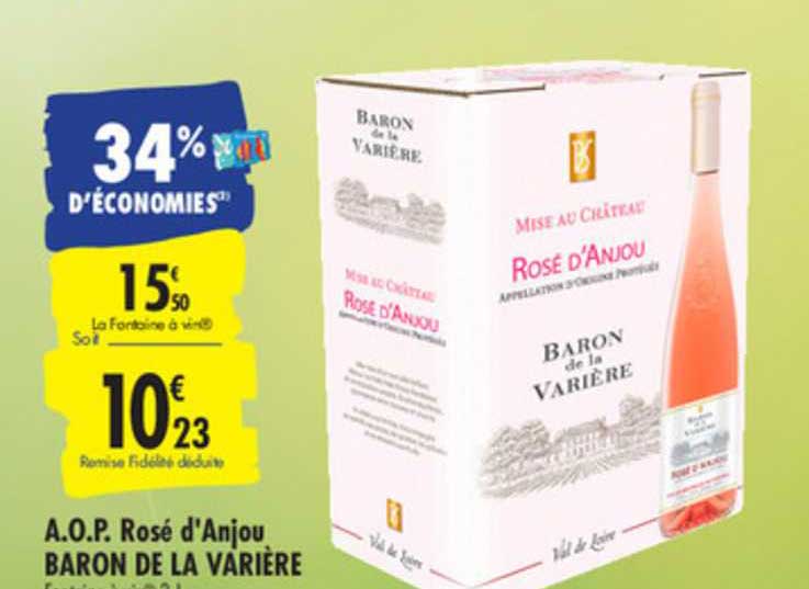 aop rosé d'anjou baron de la varière