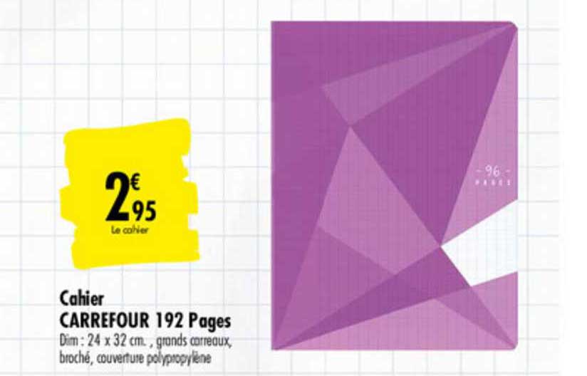 Cahier Carrefour 192 Pages