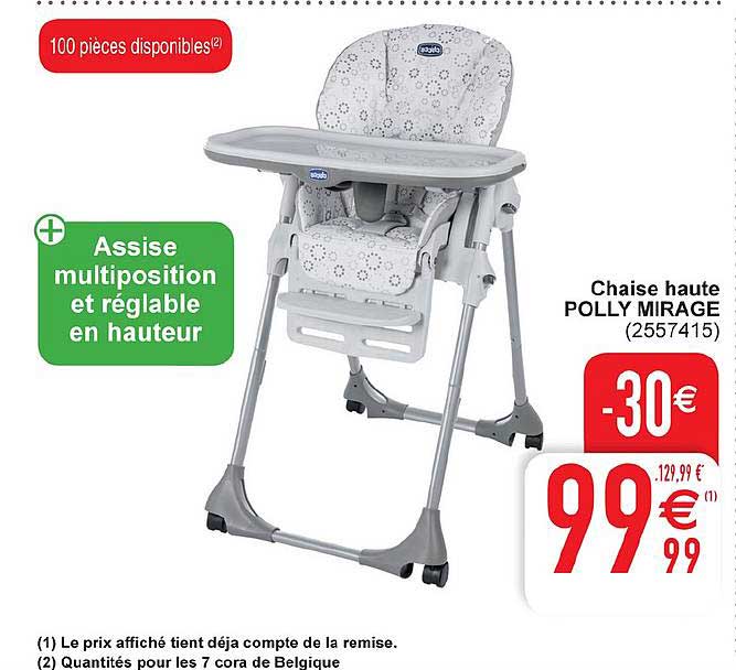 chaise haute polly mirage