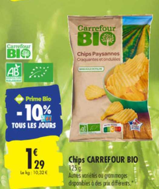 Chips Carrefour Bio