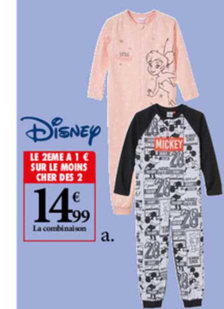 Combinaison Disney Le 2e à 1€