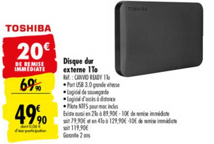 disque dur externe 1to toshiba
