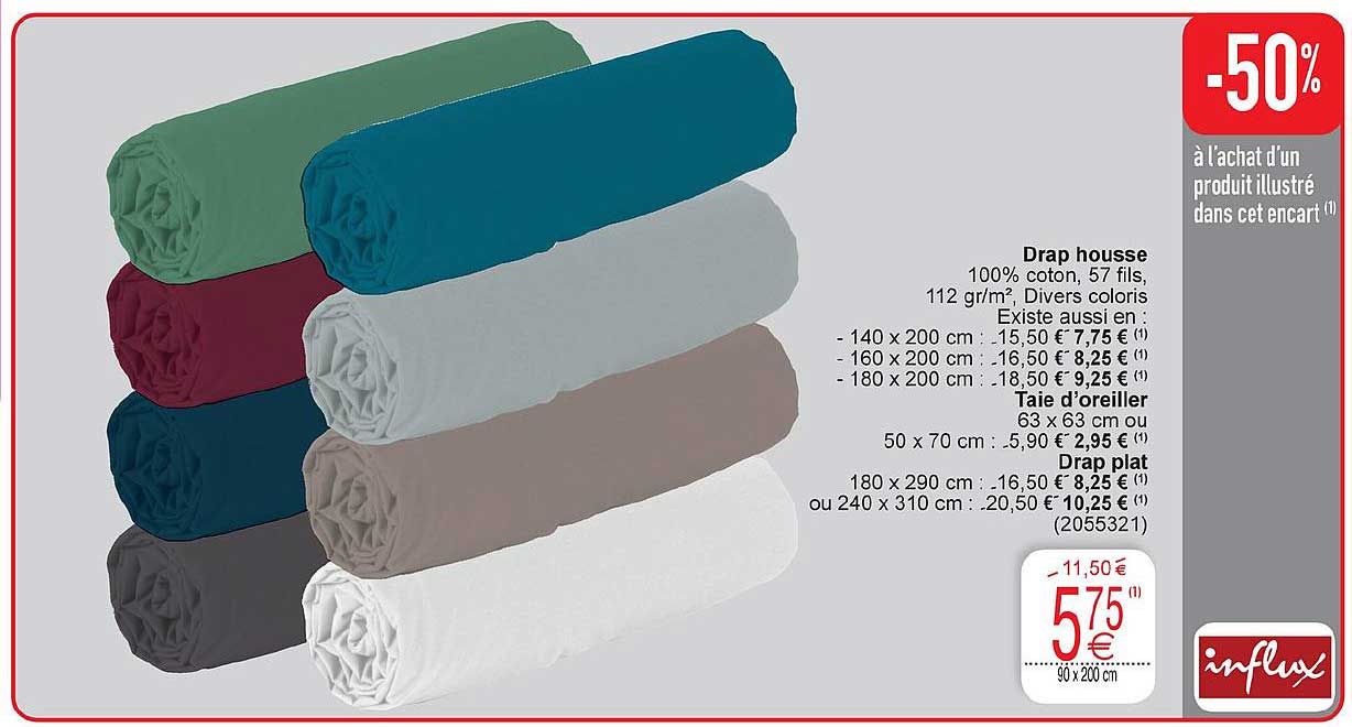 drap housse taie d'oreiller drap plat