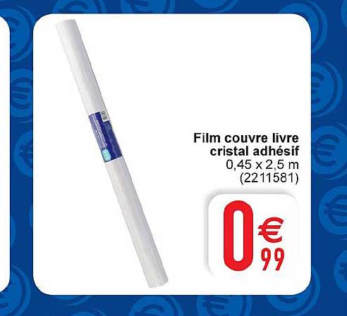film couvre livre cristal adhésif