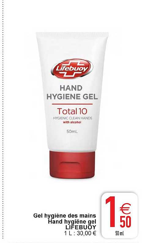 gel hygiène des mains lifebuoy