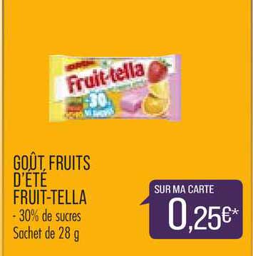 goûts fruits d été fruit tella
