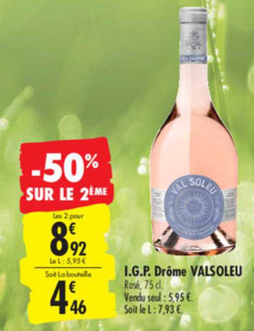 i.g.p. drôme valsoleu -50% sur le 2ème