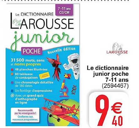 le dictionnaire junior poche 7 11 ans larousse