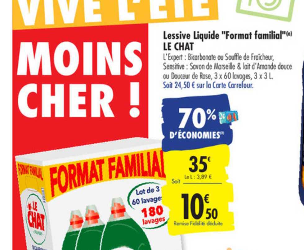 lessive liquide format familial le chat