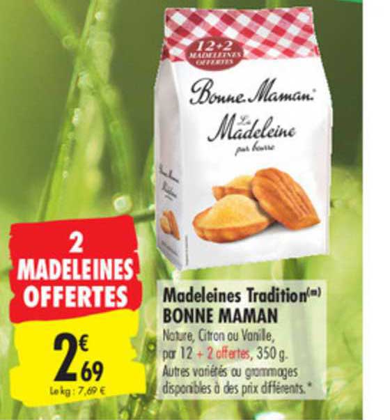 madeleines tradition bonne maman