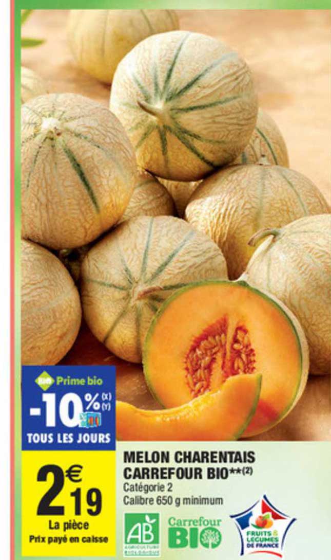 Melon Charentais Carrefour Bio