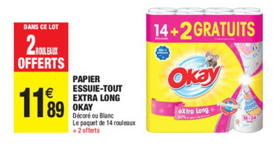 okay extra long papier essuie tout