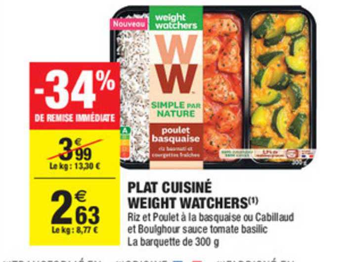 plat cuisiné weight watchers -34% de remise immédiate