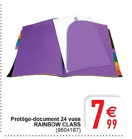Protège Document 24 Vues Rainbow Class