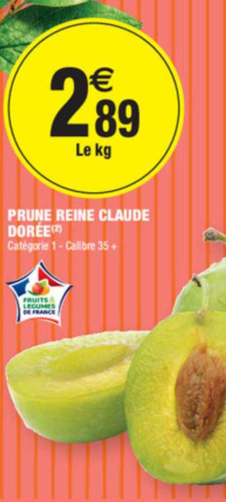 prune reine claude dorée