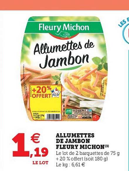 allumettes de jambon fleury michon