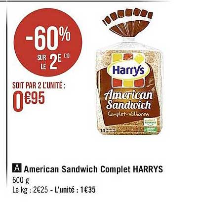 american sandwich complet harrys