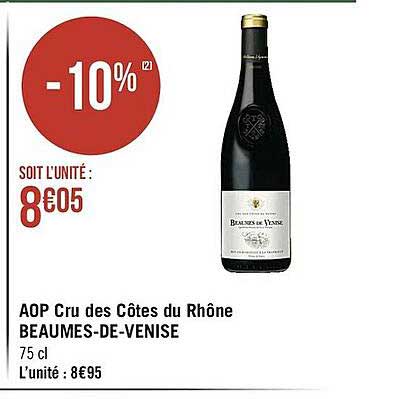 aop cru des côtes du rhône beaumes-de-venise