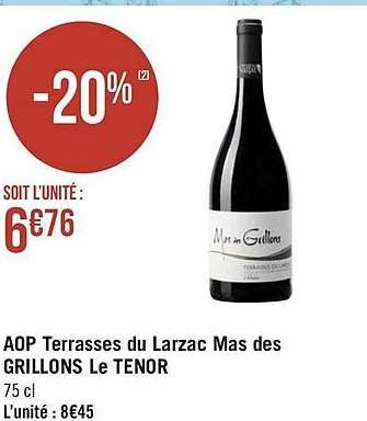 aop terrasses du larzac mas des grillons le tenor
