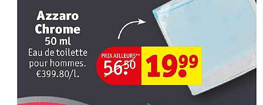 azzaro chrome eau de toilette pour hommes
