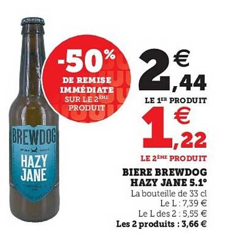 bière brewdog hazy jane 5.1°
