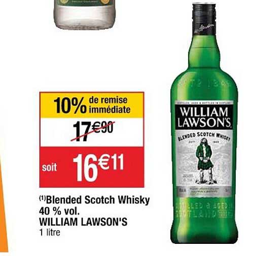 blended scotch whisky 40% vol. william lawson's