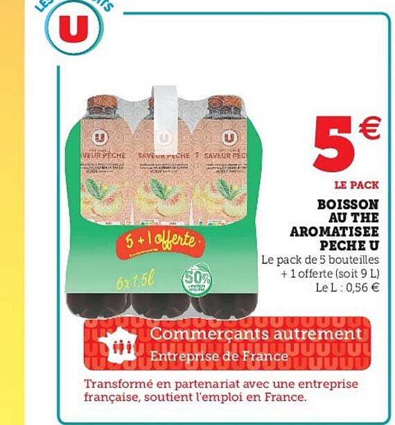 Boisson Au Thé Aromatisée Pêche U