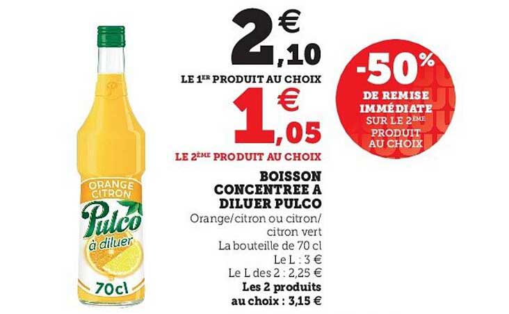Boisson Concentrée à Diluer Pulco