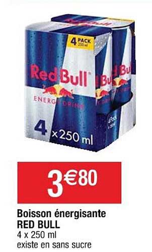 boisson énergisante red bull