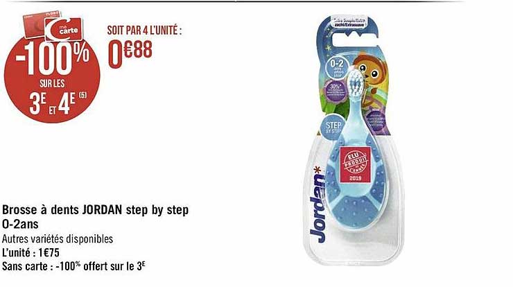 brosse à dents jordan step by step 0-2 ans