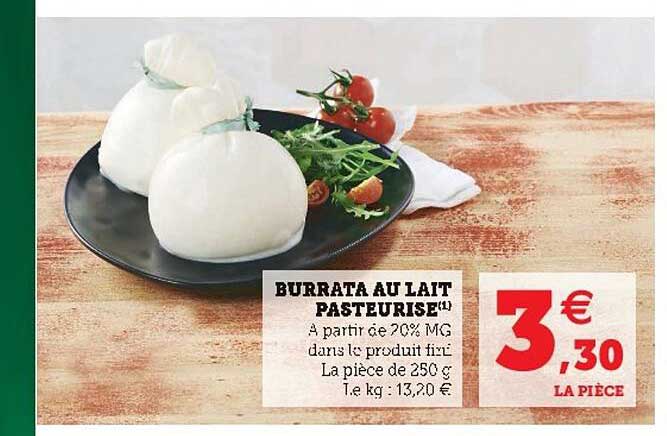 Burrata Au Lait Pasteurisé