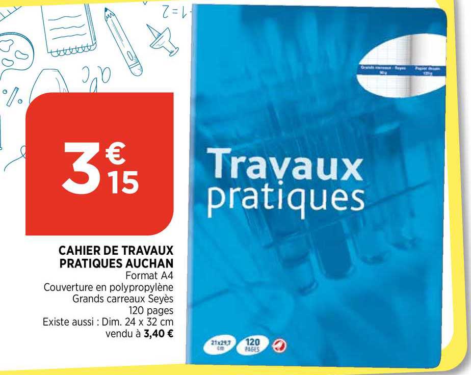 cahier de travaux pratiques auchan
