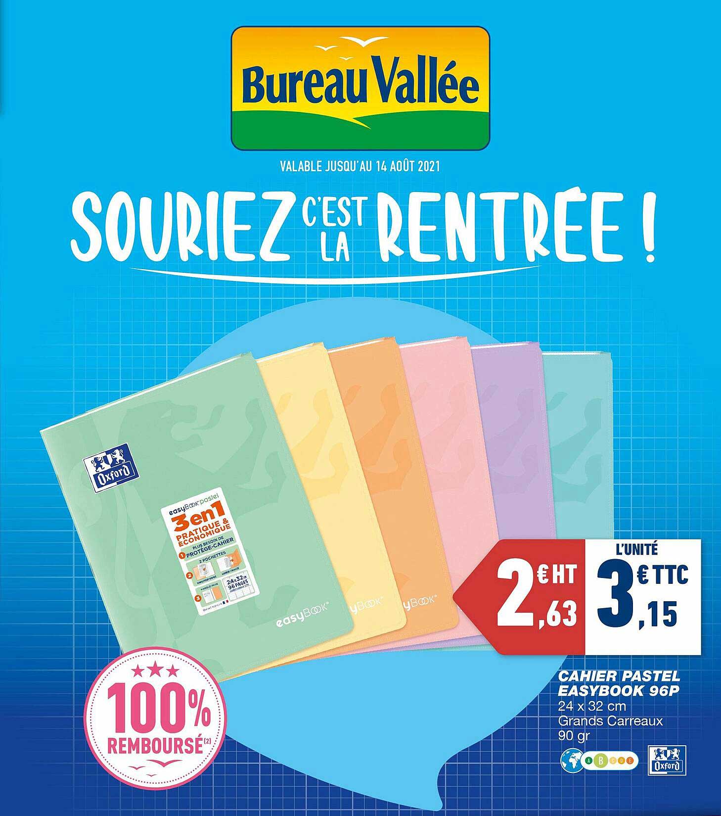 cahier pastel easybook 96p