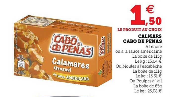 Calmars Cabo De Penas